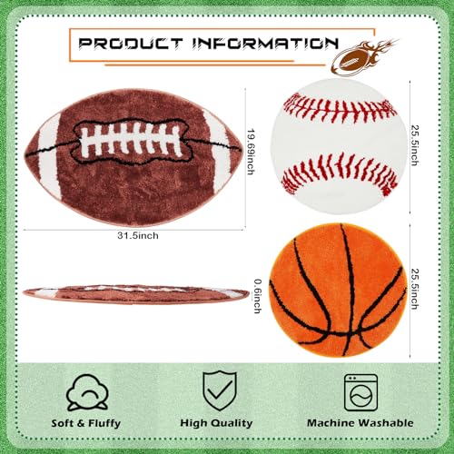 Tinideya 3 Pack Tapete Deportivo Suave Redondo Antideslizante miniatura 2