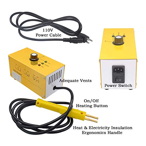 Mr Cartool Auto Plastic Bumper Repair Welder Kit, 110V Hot Stapler Plastic Welder Staple Gun With 700Pcs Staples, Snips, Car Body Repair, Collision Repair Sets #TOP1