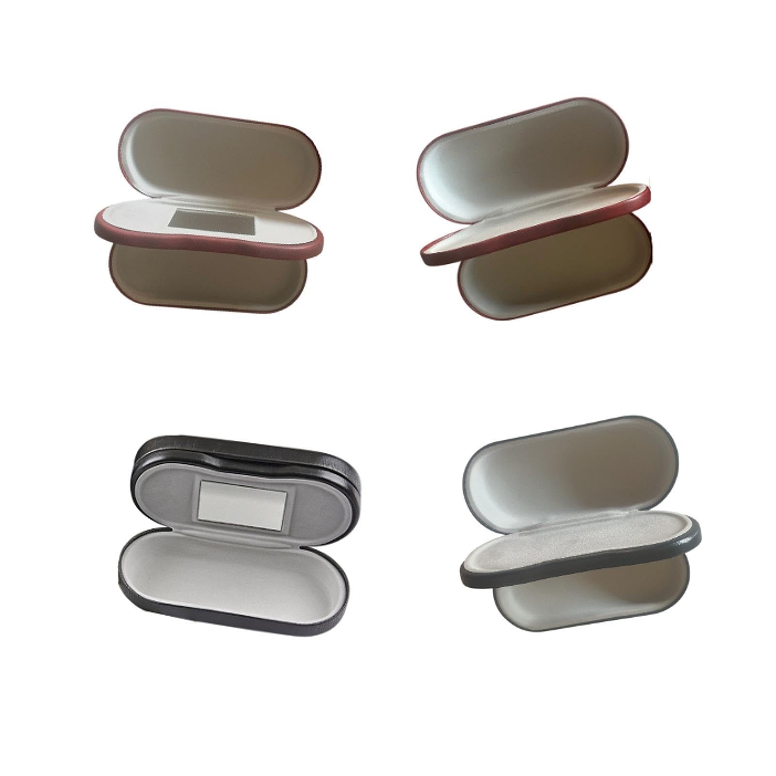 Snappsy Double Layer with Makeup Mirror Soft Spectacle Case for Travel Office Indoor Black with Glasses|Health & Beauty | Vision Care |Eyeglass Cases|1 Gles Case1Gles-image-31
