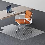 Office Chair Mat for Carpet with Lip, 48"X36" 2.2mm Thick, Desk Chair Mat with Studs for Low, Standa