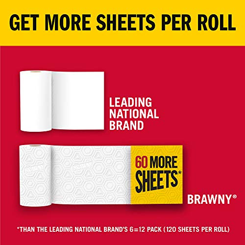 Image of Brawny Paper Towels, 6 XL Rolls, Pick-a-Size, 6 = 12 Regular Rolls