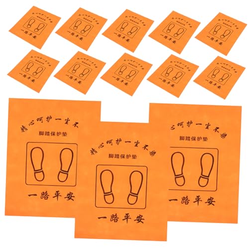 Amosfun 50 Piezas Papel De La Estera del Piso del Coche Alfombra del Piso del Vehículo Esteras para Coche Alfombrillas para Vehículos Tapetes para Piso Simples Tela No Tejida Orange
