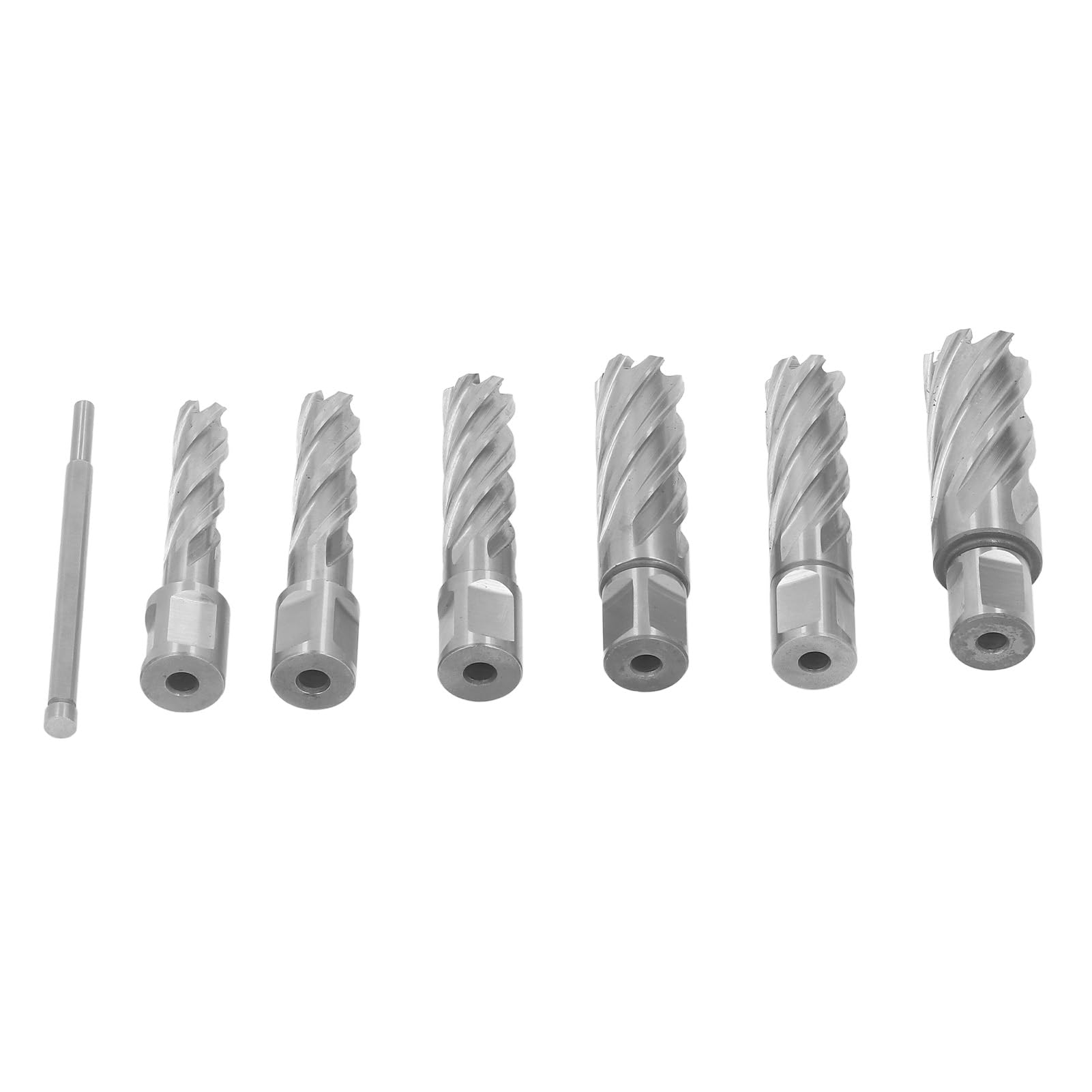 7Pcs Annular Cutter 3 Flute Mag Drill Bit Carbide Steel Core Drill Bit Set for Metal