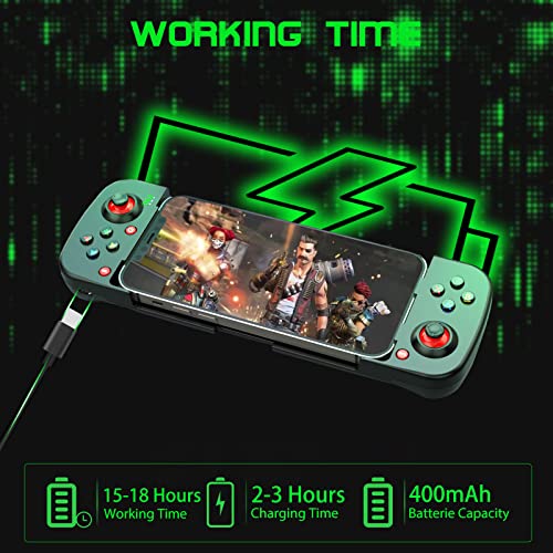 Joso Wireless Game Controller For Ios, Android, Pc, Bluetooth Gamepad Joysticks For Iphone13/12/11/X, Ipad Mini/Air/Pro, Mac, Macbook, Tablets, Samsung Galaxy, Steam, Cod Mobile, Apex - Direct Play #TOP3