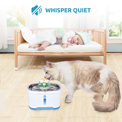 Fuente automática para mascotas de acero inoxidable miniatura 3