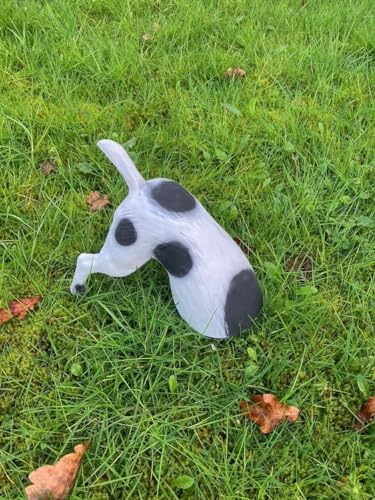 Hund Grabend Buddelnder halber Gartenfigur schwarz Figur Garten u. innen Deko