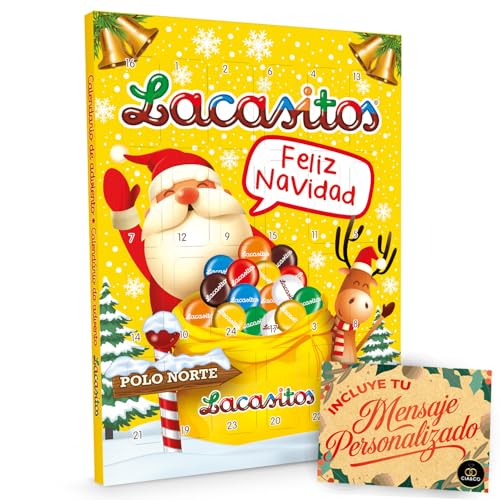 Calendario de Adviento Lacasitos 2025 con 24 Chocolatinas de Colores