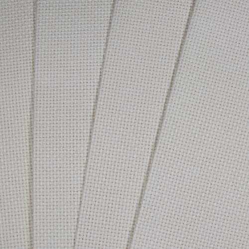 Image of KCS 4 pc of 12 inch x 18 inch 14CT Counted Cotton Aida Cloth Cross Stitch Fabric (Ecru)