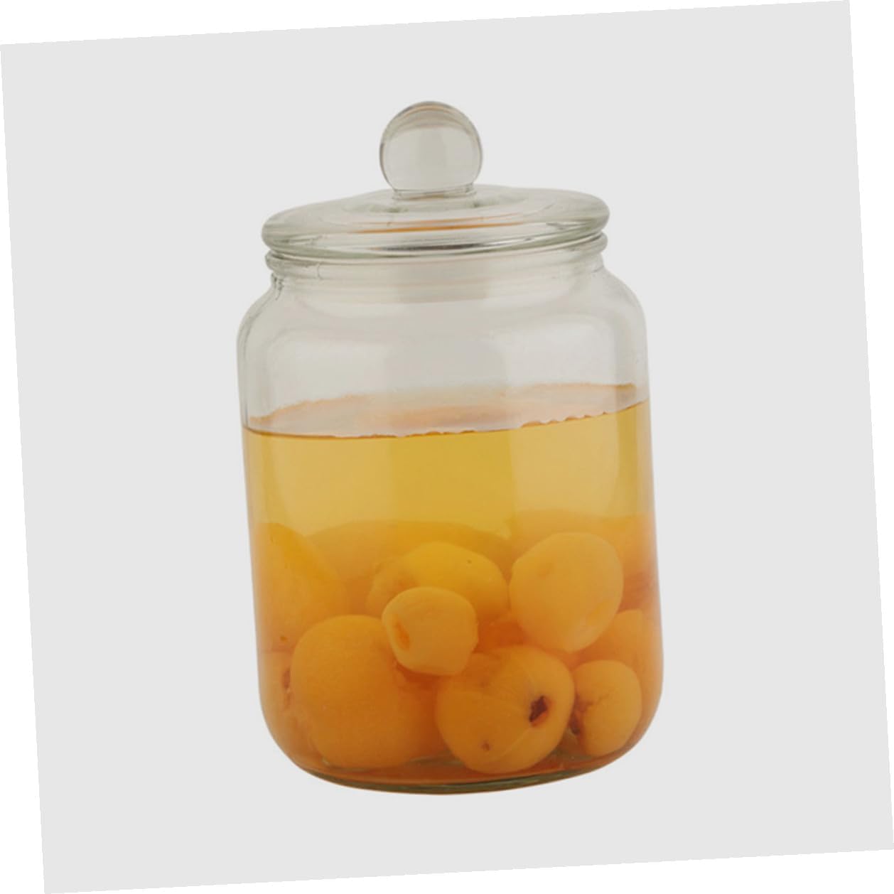 PRETYZOOM Glass Tea Canister and Airtight Grain Storage Jar Set 2l 2pcs Borosilicate Glass Kitchen Canisters for Tea, Sugar, and Dry Food Pantry Organization