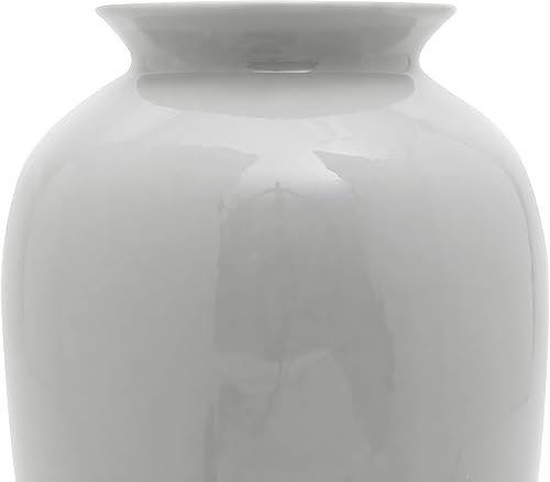 Miniatura 4 de Red Lantern Jarrón Tung Chi de porcelana blanca de 14"