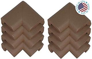 Kidkusion 8 Piece Corner Guards Cushion, Brown