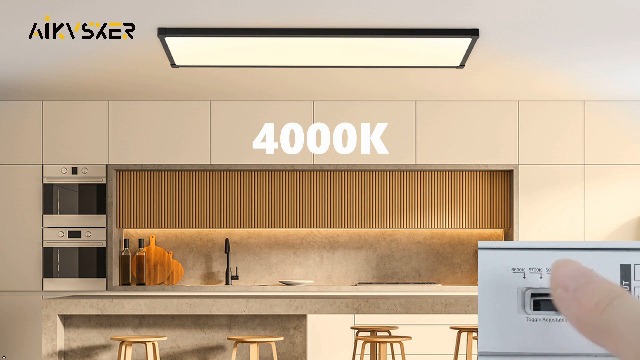 Image of AIKVSXER 48Pack 1x4 LED Flat Panel Light, 6500LM Ultra-Bright, 30-50W Black