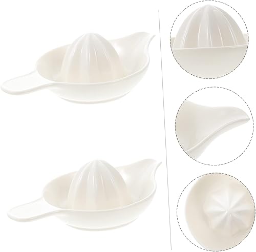 Miniatura 5 de Exprimidor de frutas manual de 2 piezas para extracción de jugo sin esfuerzo, fácil de limpiar para panadería casera y uso en supermercados