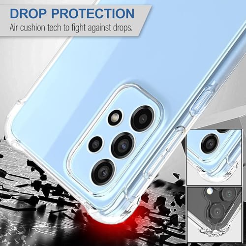 Image of CEDO Samsung Galaxy A13 (4G) / A23 (4G) / A32 (5G) / M32 (5G) Bumper Case | Soft Jel Flexible Thin Full Protection Shock Proof Clear TPU Back Case Cover for Samsung Galaxy A13 (Transparent)