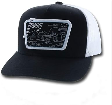 HOOEY Davis Trucker Hat Black/White at 
