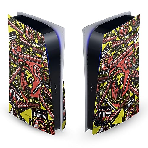 Skin Harry Potter PS5 autocollant de jeu Gryffindor pour espace gaming
