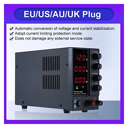 Alimentation CC à découpage stabilisée 120V 3A avec affichage LED mini format blanc