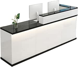Amazon.com: XINGYUDS Reception Counter Desk, Front Counter Desk with ...
