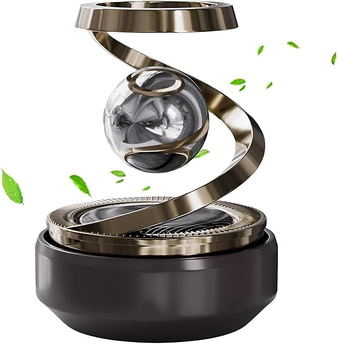 Solar Car Perfume Diffuser with Rotating Aromatherapy Design, Refillable Dashboard Fragrance Holder for Vehicle Interior Decoration, Silent Freshener Accessory for Daily Driving-image-39