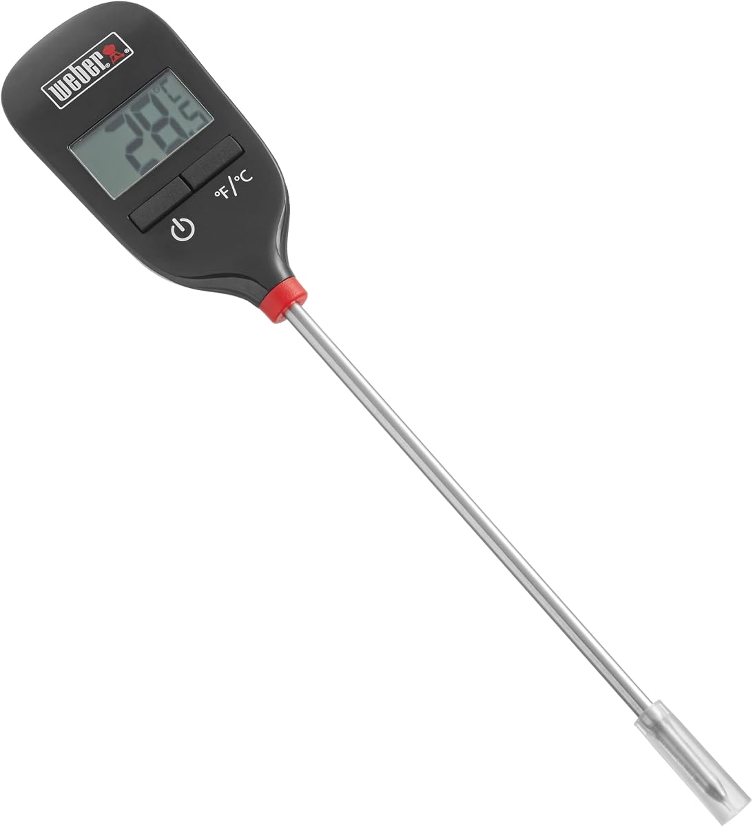 Instant‑Read Thermometer Probe, Black/Silver | Fast Digital Grill & Kitchen Thermometer with 15‑Second Readout, Auto Shutoff & Fahrenheit/Celsius Options - Grill Accessory