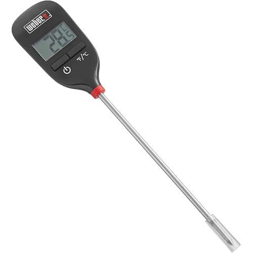 Weber® Instant‑Read Thermometer Probe, Black/Silver