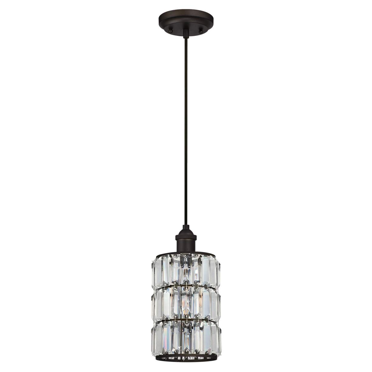 Westinghouse Pendelleuchte Mit Milchglasschirm – Geölte Bronze, 30x30x155 Cm, Für E27 Birne Bis 60W