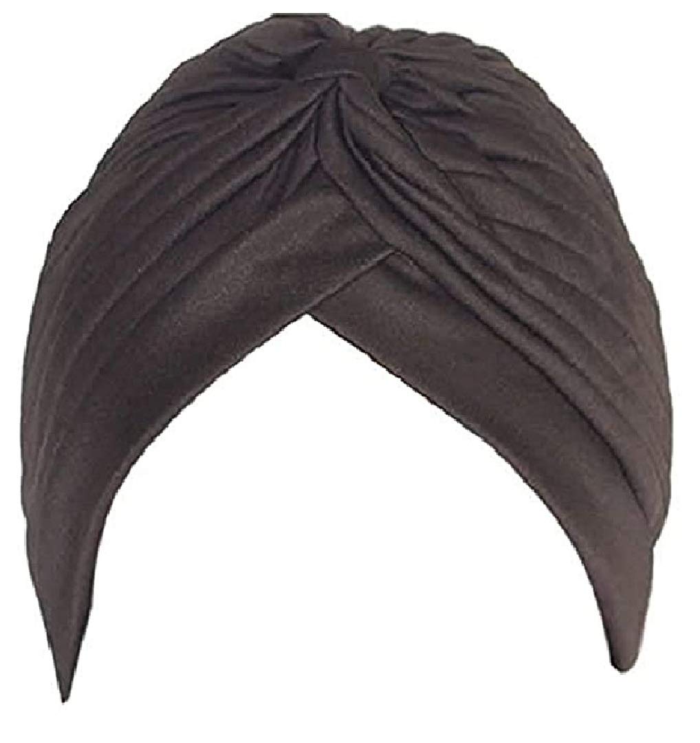 BISMAADHTwisted Pleated Readymade Polyester Turbans/Pagri Cap for Women’s