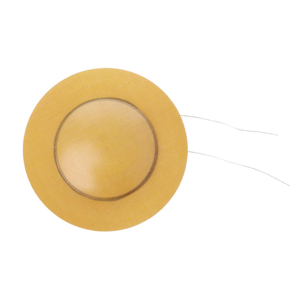 XISAOK Tweeter Voice Coil Horn (Set of 2),Treble Speaker Resin Sound Film Diaphragm Brown 25.5mm