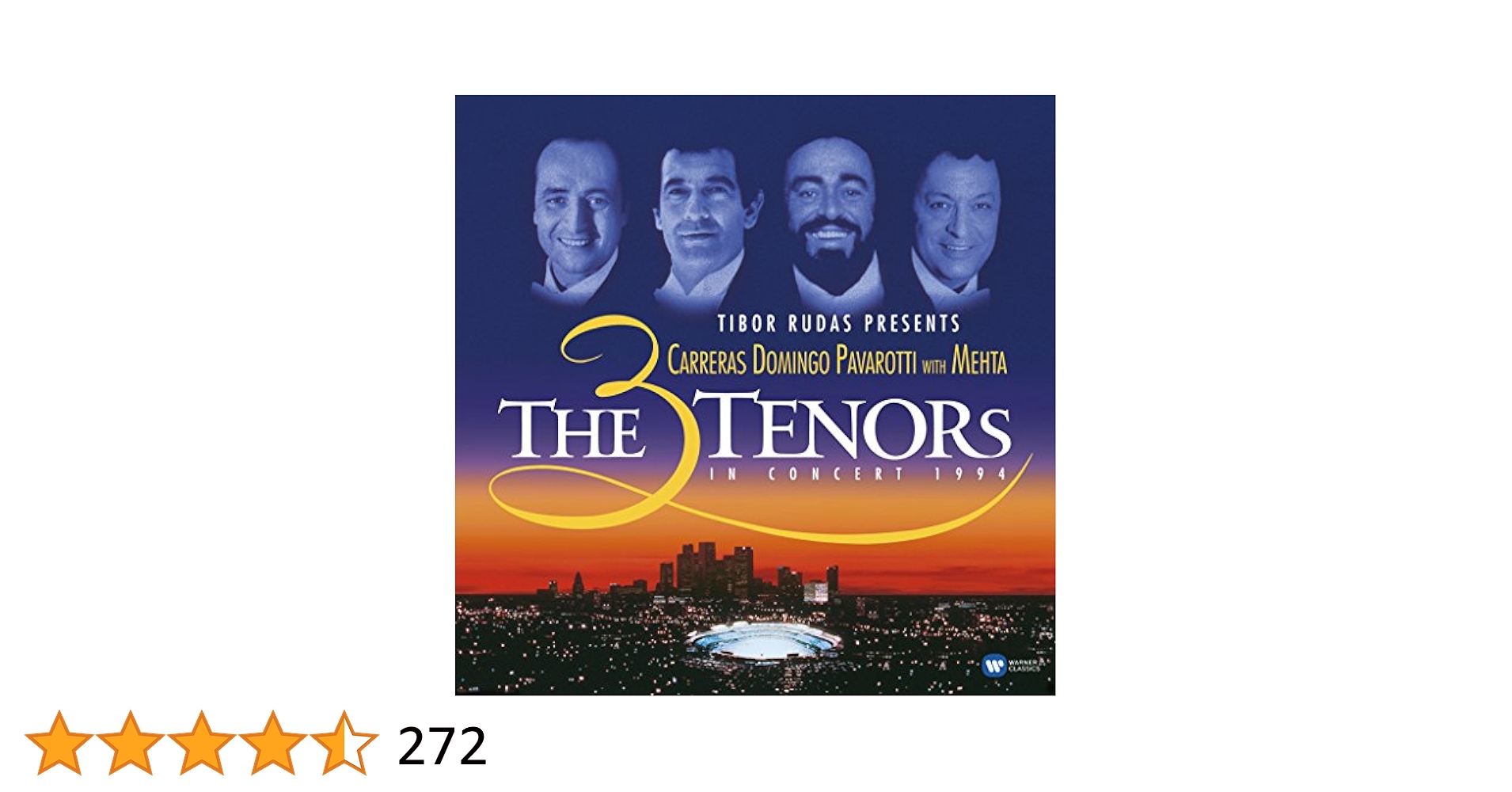THE３TENORS IN concert 1994 The 3 Tenors in Concert 1994 | Warner Classics