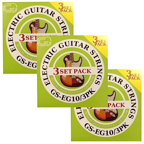 ジッド エレキギター弦 3セットパック GID Electric Guitar Strings Serias (GS-EG10/3PK×3)