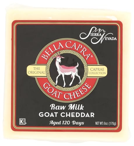 Sierra Nevada Cheese Bella Capra Raw Milk Goat Cheddar, 6 Oz