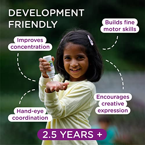 Image of dabble Water Based Non-Toxic Glue | Unique Bottle design | No spills | Child safe glue for Early learning art and craft projects | Green Apple Fragrance | Easy grip for Kids |