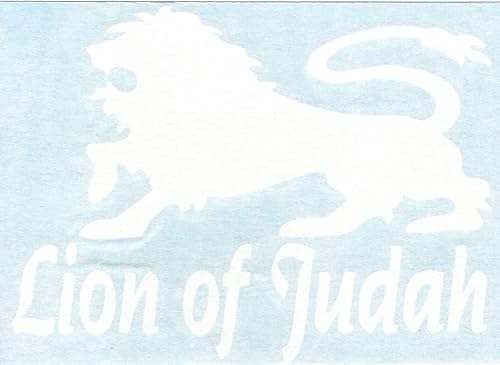 Miniatura 2 de El León de Judá – Tribu Judía Jesús para automóvil, camión, camioneta, ciclomotor, casco duro, vaso de manualidades, vaso para laptop, calcomanía de