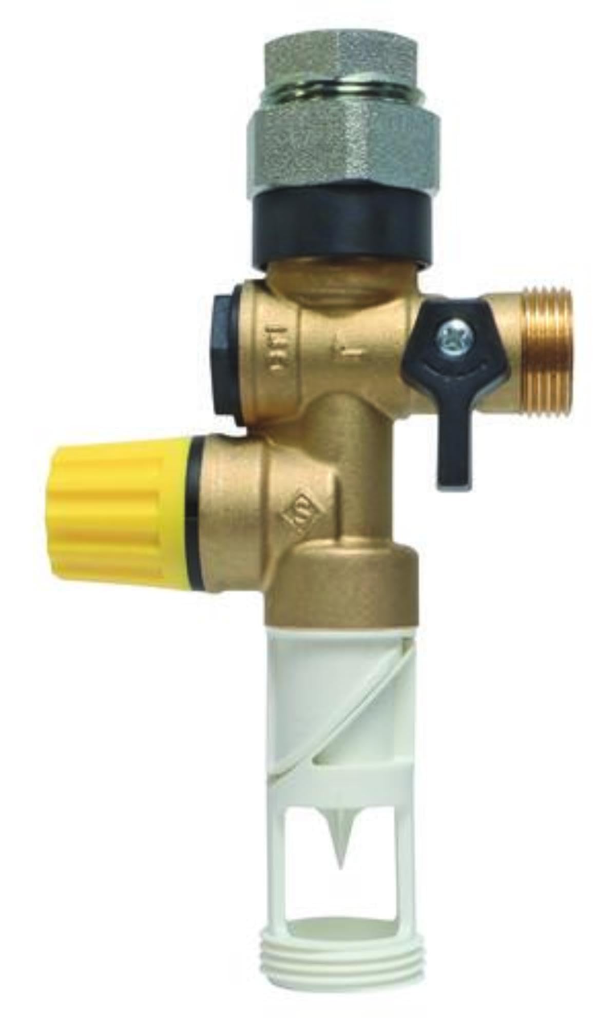 SOMATHERM FOR YOU - Gruppo di Doppia Sicurezza in Teflon Orientabile con Raccordo Dielettrico - Ideale per Proteggere le tue Installazioni Dall'Acqua Calcarea - Dimensione: 1/2"