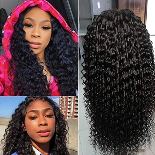 Perucas frontais cacheadas cabelo humano pré arrancadas lace closure perucas cabelo humano cabelo vi
