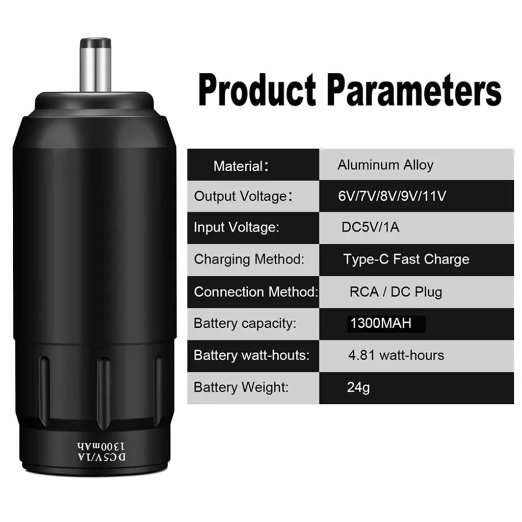 Tattoo Machine Set Mini Battery Power Supply with Cartridge Needle Jack Rotary Pen Kit Permanent