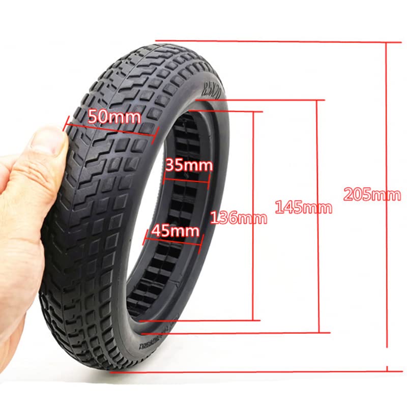 Neumatico Compatible Patinete Electrico Neumático de la scooter de la scooter hueca hueca de la amortiguación del neumático de la scootera de la plataforma 8.5 "rueda de goma no neumática rueda neumát