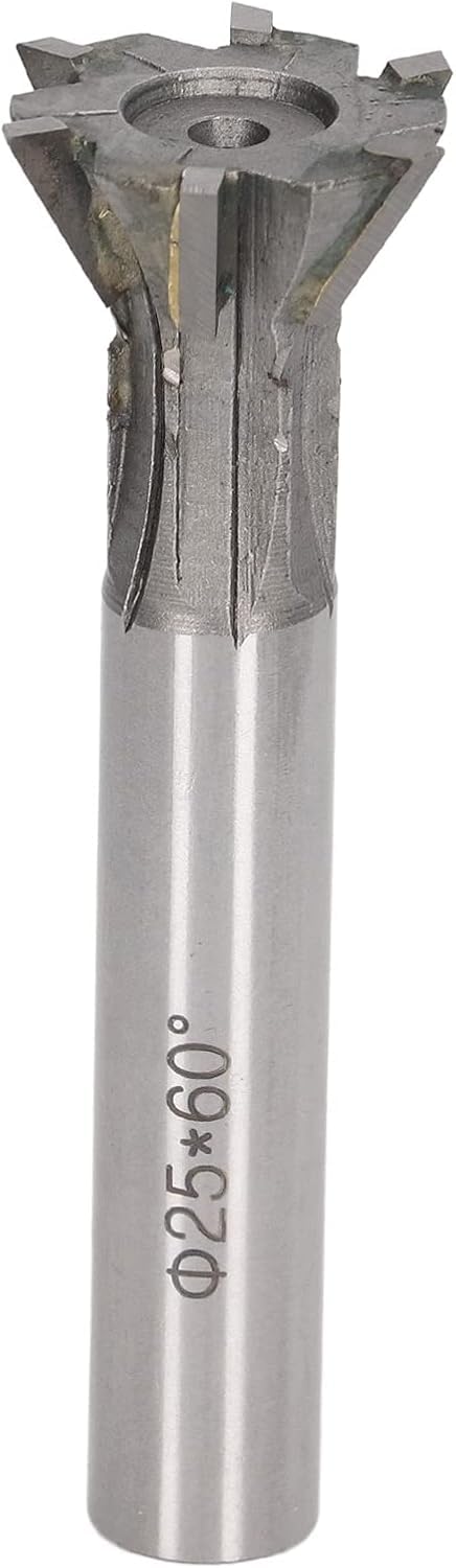 Schwalbenschwanz Fräser, 60 Grad 6 Flöten Schwalbenschwanz-Nutschneider Hartmetall 25 Mm Fräser Schaftfräser Hartmetallfräser