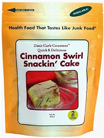 Dixie Carb Counters Quick & Delicious Cinnamon Swirl Snackin' Cake
