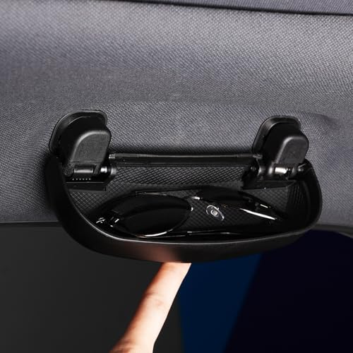 JYCDC Sunglasses Holder for Toyota 4Runner 2010-2026 & Land Cruiser Prado 250 LC250 Spring-Loaded Glasses Case Interior Organizer