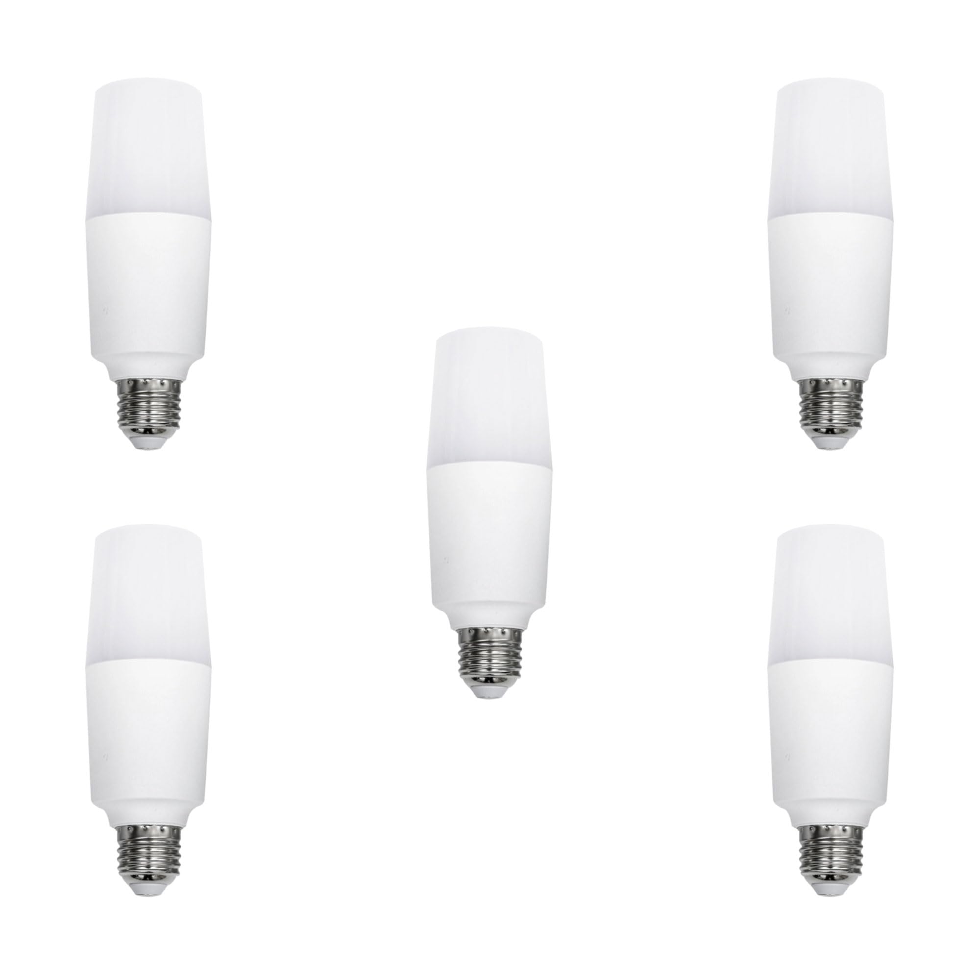 LEDSone 20W T37 Bright White LED Light Bulb Cylindrical Corn Bulb B22 Bayonet Base Candle Bulbs AC220V LED Daylight White 6500K Ultra Bright, Non Dimmable, Pack of 5