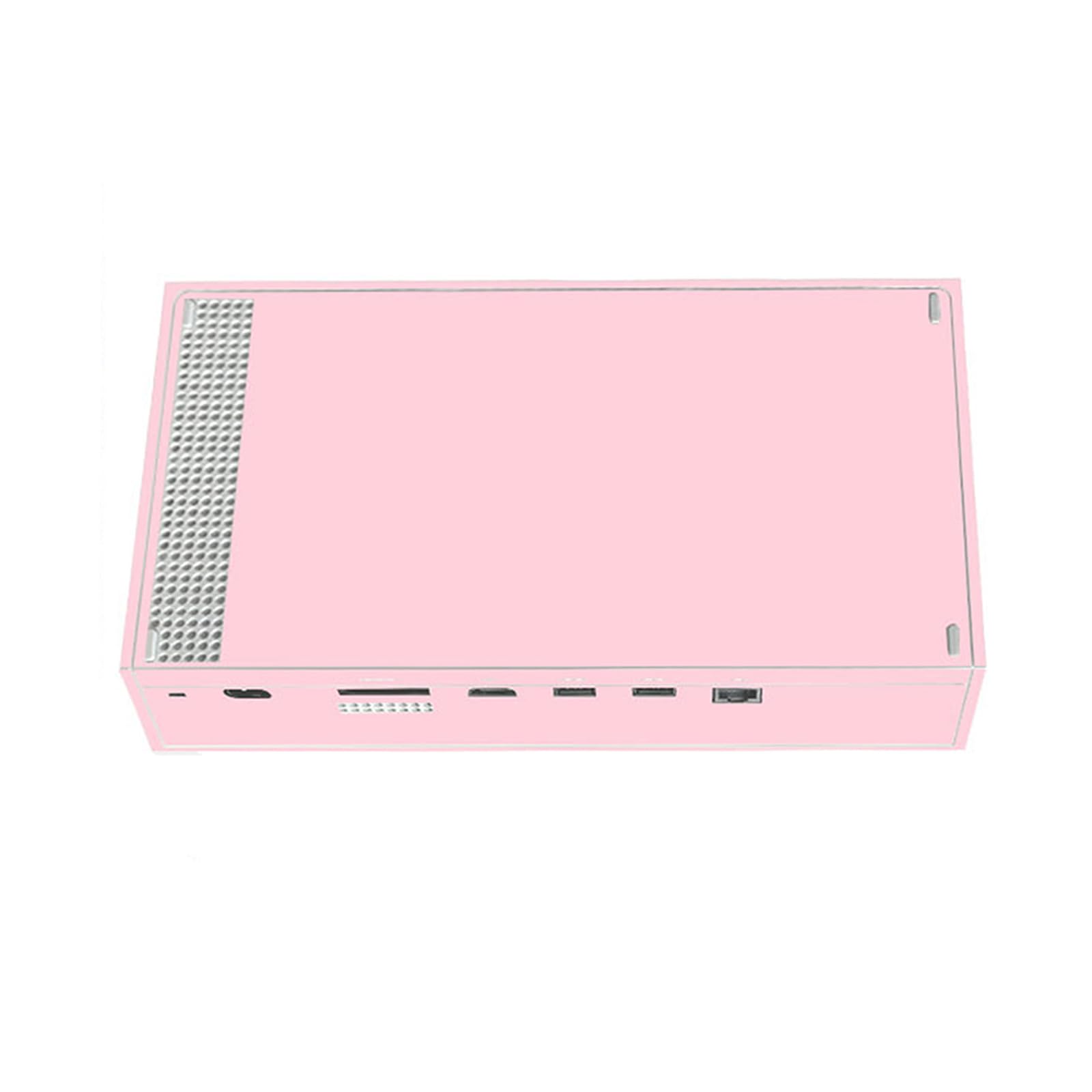 Naklejka skórna na konsolę Xbox Series S i kontrolery bezprzewodowe, pełny zestaw skórki ochronnej, winylowa naklejka, pokrowiec na Xbox Series S (czysty różowy)