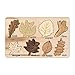 YOUYO Montessori - Puzzle in legno, mini lezioni su foglie, giocattoli educativi per bambini, il miglior regalo per bambini