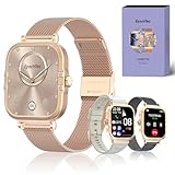 EpochTec Smartwatch Donna, LUNETTE Ultradelgada 1.75' Schermo Touch Chiamate Bluetooth 260mAh 100+ Modalità Sportive, SpO2, Orologio Cardiologico, Monitor del Sonno, Contapassi, IP68, Orologio Sportio
