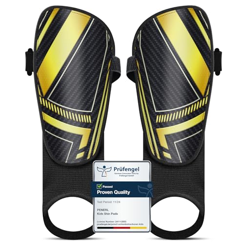 Schienbeinschoner Kinder Fussball - Hautfreundlich & rutschfest...