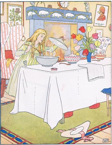 Tableau toile Alors elle a goûté le porridge pour une ambiance salon chaleureuse