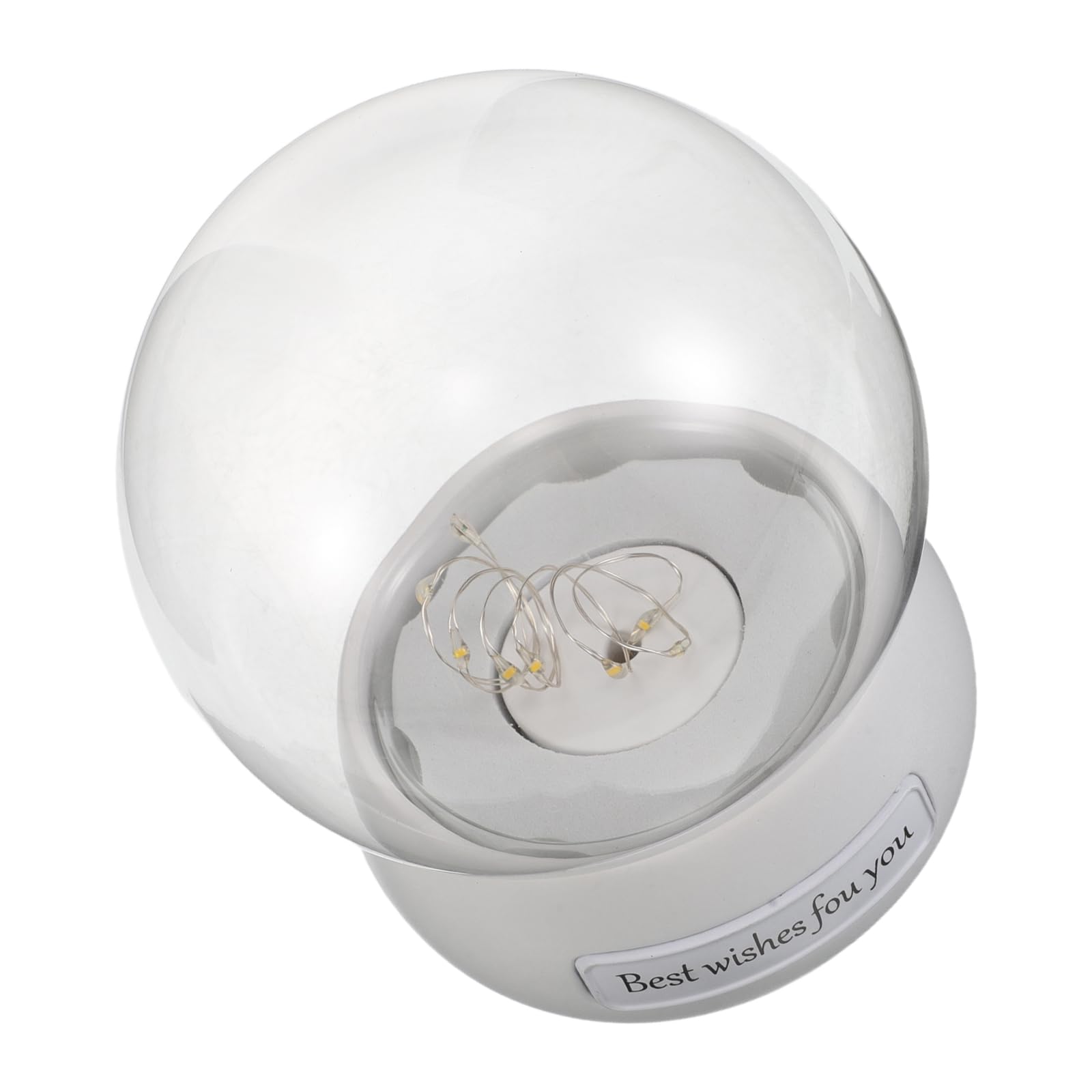 Cúpula de cristal con luces LED para decorar tu salón con flores preservadas