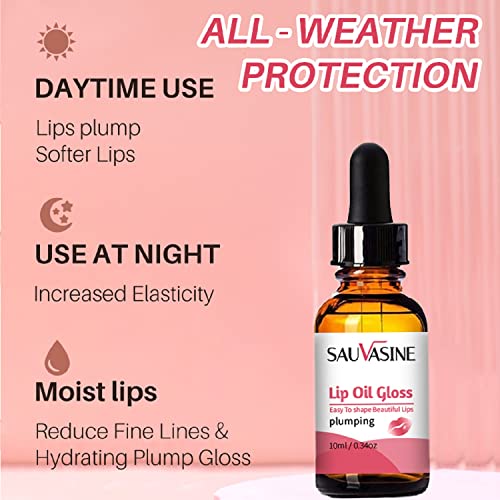 Lip Plumper,Lip Plumper Gloss, Hydrating & Reduce Fine Lines, Natural Lip Plumping And Lip Care,Beautiful Fuller, Increaced Elasticity #TOP1