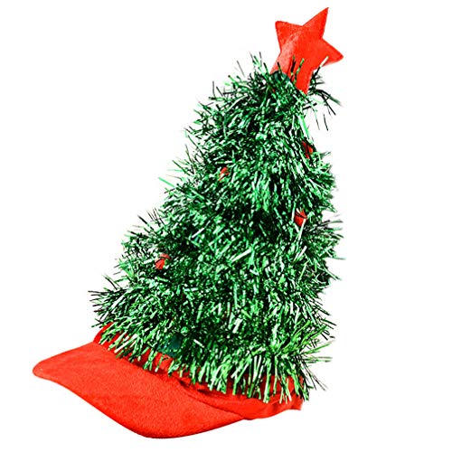 KESYOO Chapéu de Ãrvore de Natal Engraçado Enfeites de Natal Boné de Festa de Natal Novidade Chique