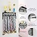 AGATHOS HOME Medal Hanger Display with Trophy Shelf - Metal Awards Rack for Walls Holds 64+ Sports Medals- Never Give Up 16